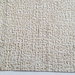 Vtg Wallpaper Sample Sheet Neutral Natural Texture Design Craft Supply Dollhouse
